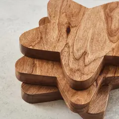 HANA - TABLA DE MADERA MINI ESTRELLA HANDMADE
