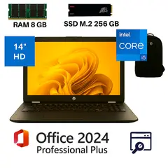 HP - ProBook 640 Intel Core I5, con 8GB RAM + SSD M.2 256GB +Office 2024 PP+Mochila
