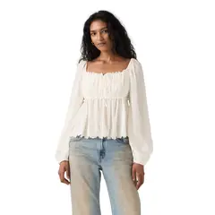 LEVIS - Blusa Mujer Ottie Ls Boho Blouse Beige