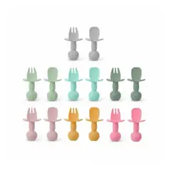 GENERICO - Pack Cuchara + Tenedor AXS Osito Niñas