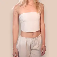 ANDROGYNE - Pantalón + Pañoleta Beige Uso variado