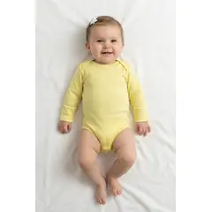 GENERICO - Body algodón Pima Básico Amarillo