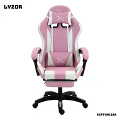 GENERICO - Silla Gamer Lyzor con Posapiés SGTWN135A Rosado