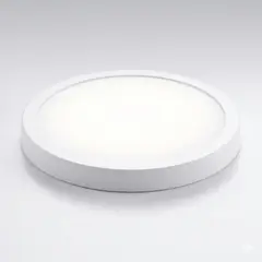 EXTRALED - Panel Led Adosable Circular 18w Luz Blanca Color Blanco De Policarbonato