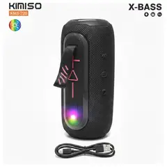 GENERICO - Parlante Bluetooth Kimiso Recargable Portátil Luces Led RGB Bocina Inalámbrica KMS- 220
