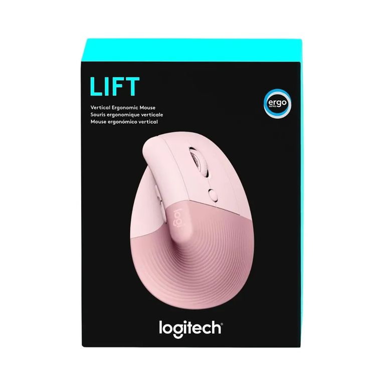 Mouse Lift Vertical Ergonómico Wireless Bluetooth Rose
