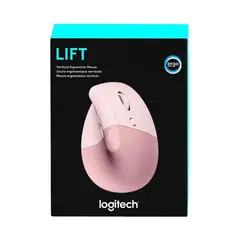 LOGITECH - Mouse Lift Vertical Ergonómico Wireless Bluetooth Rose