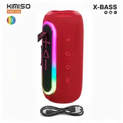 GENERICO - Parlante Bluetooth Kimiso Recargable Portátil Luces Led RGB Bocina Inalámbrica KMS- 220