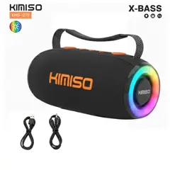 GENERICO - Parlante Bluetooth Kimiso Recargable Portátil Luces Led RGB Bocina Inalámbrica KMS- 279