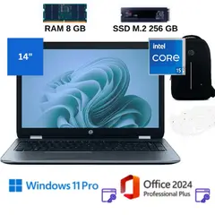 HP - ProBook 640 I5, con 8GB RAM + SSD M.2 256GB +Office 2024 PP+Windows11+Mochila