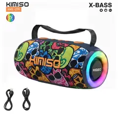 GENERICO - Parlante Bluetooth Kimiso Recargable Portátil Luces Led RGB Bocina Inalámbrica KMS- 279