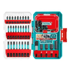 TOTAL - Punteras y dados para Atornillador de impacto 51pcs TACSDL25106