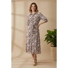 ARMA TU LOOK - VESTIDO CLARA LARGO OVERSIZE CAMISERO CON CINTURON