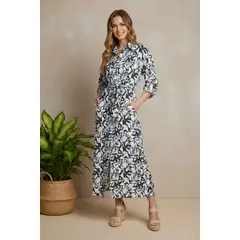 ARMA TU LOOK - VESTIDO CLARA LARGO OVERSIZE CAMISERO CON CINTURON