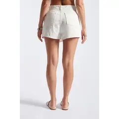 LUVARO - Falda Short Denim Cruzada