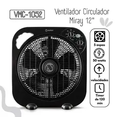 GENERICO - Ventilador Circulador Miray 12 VMC-1052