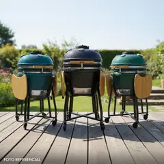 FDV - Parrilla Kamado Tokio Azul Petrol 22 Pulgadas