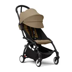 STOKKE - COCHE YOYO³ CON CHASIS NEGRO TEXTIL 2DA ETAPA DE 6 MESES – 4 AÑOS