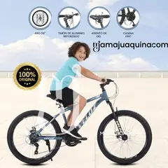 VELOX - Bicicleta Montañera Aro 24 «ROMA MTB» Edición Limitada Light Blue