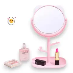 GENERICO - ESPEJO PARA TOCADOR OSO ROSA