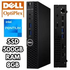 DELL - MINI PC OPTIPLEX 3050 INTEL PENTIUM SSD 500GB RAM 8GB
