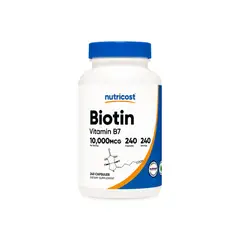 NUTRICOST - Biotin 10,000 MCG 240 CÁPSULAS