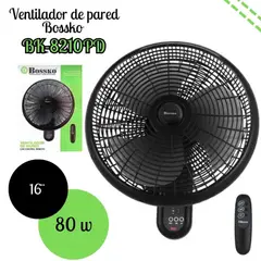 BOSSKO - Ventilador De Pared 16" con Control Remoto BK-8210PD