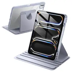 GENERICO - Funda Transparente Giratorio 360° para iPad Pro 11 M4 M5 - LAVANDA