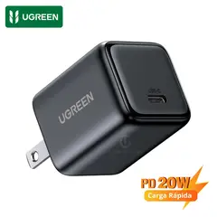 UGREEN - Cargador Type C GAN Carga Rapida 20W USB-C con Carga Rápida PD para Celular Iphone