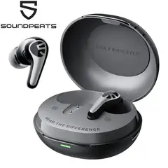 SOUNDPEATS - Audifono C30 Cancelacion de ruido ENC 52Hrs IP54 Negro