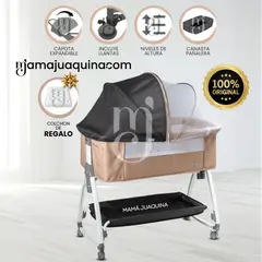 BABY - Cuna Colecho para Bebé «DIMI» de Lujo con Colchón - Beige