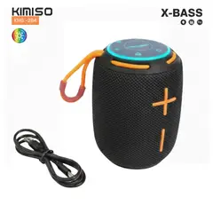 GENERICO - Mini Parlante Bluetooth Kimiso Recargable Portátil Luces Led RGB Bocina Inalámbrica KMS- 284