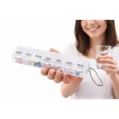 GENERICO - Pastillero Semanal Portátil 2pcs Organizador De Pastilla