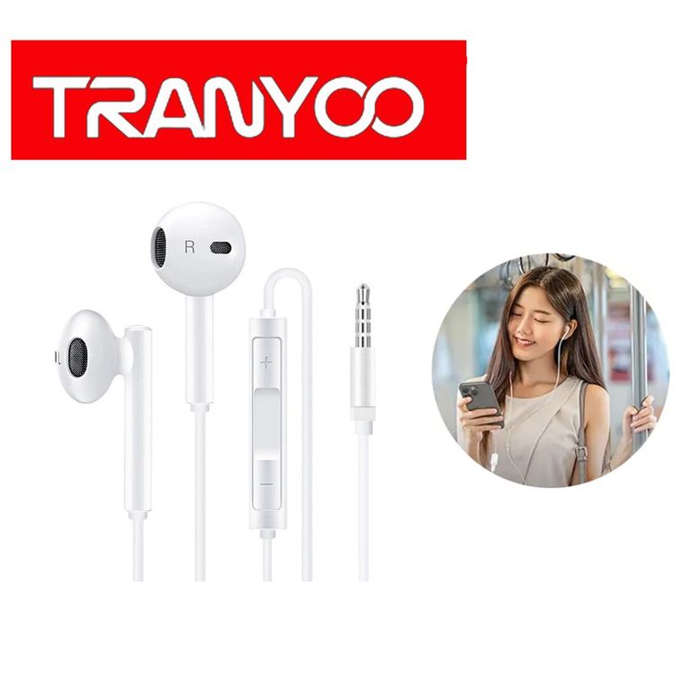 Audífonos con Cable Aux. 3.5 mm In-Ear para Celular Tablet Smartphone PC o Laptop T-R19