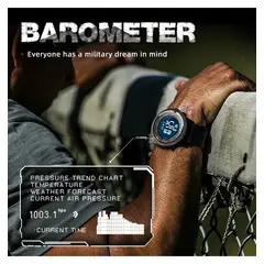 NORTH EDGE - Smartwatch AP46 Brújula Barómetro Alpinismo