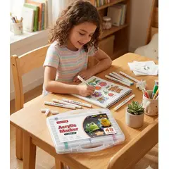 GENERICO - COLORES ACRILICOS PARA DIARIOS Y MANUALIDADES SET 48 UNIDADES