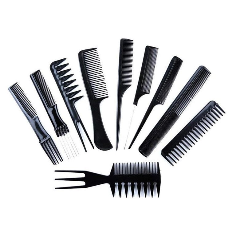 Juego de 10 peines para barbero barbería o peluquería