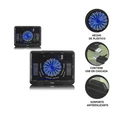 AIRBOOM - Cooler para Laptop Cruiser 9" - 16" USB 2.0 1 Ventilador 1 Nivel