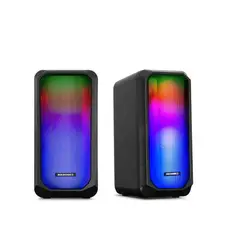 MICRONICS - Parlante USB Gamer con Luces Led RGB para PC