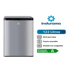 INDURAMA - Frigobar RI-159CR 122L Cromado