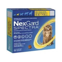 NEXGARD - Spectra Antiparasitario para Perros de 3.6 a 7.5 kg - 1 Tableta Masticable (Suelta)