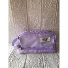 GENERICO - CARTUCHERA LILA 3 COMPARTIMENTOS