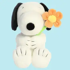 GENERICO - Peluche Soopy Flor Importado Blanco - Mide 36 cms alto