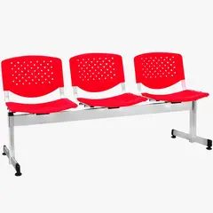 COEA - Banqueta De 3 Cuerpos Polipropileno Isabela Rojo