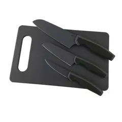 OSTER - Set de Cuchillos Oster® 3 Piezas con Tabla de Picar 92287-04