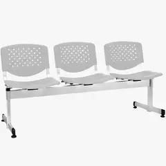 COEA - Banqueta De 3 Cuerpos Polipropileno Isabela Gris