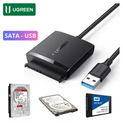 UGREEN - Adaptador de Disco Duro Sata Ssd HDD 12TB a USB 3.0 Cable Convertidor 5Gbps