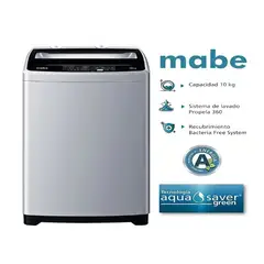 MABE - Lavadora Automática 10 kg LMAP1015WGBB0 – Silver