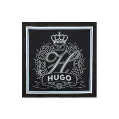 HUGO BOSS - Bandana de algodón con estampado del logotipo del escudo
