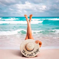 GENERICO - Sombrero Mujer de Playa o Camping con frase